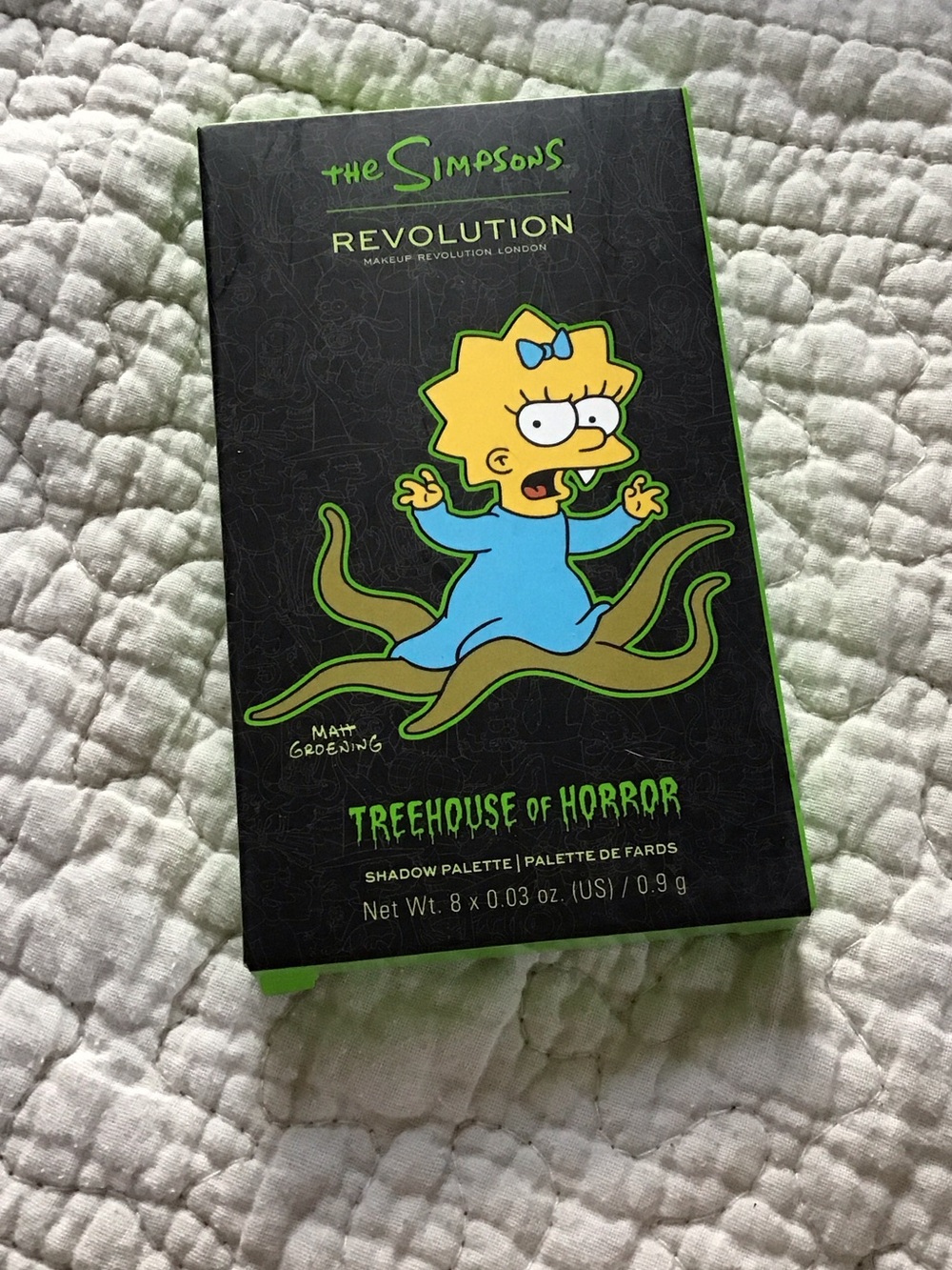 New The Simpsons Halloween Alien Maggie Treehouse of Horror Eyeshadow Palette